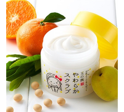 TOFU MORITAYA Tofu Yogurt Soft Face Pack Scrub Маска-тофу с мягким скрабом из конняку