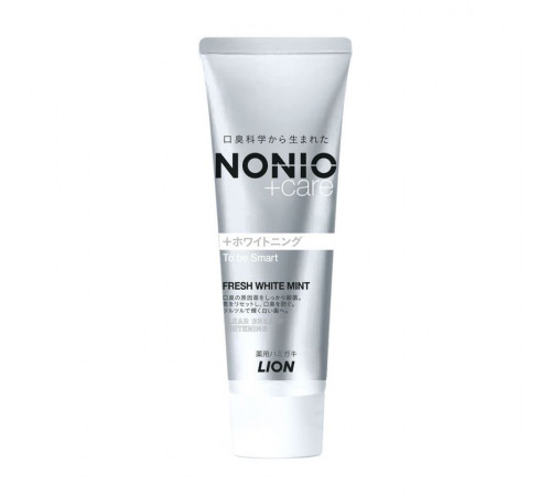 LION Nonio+ Whitening Toothpaste Освежающая дыхание паста для отбеливания зубов