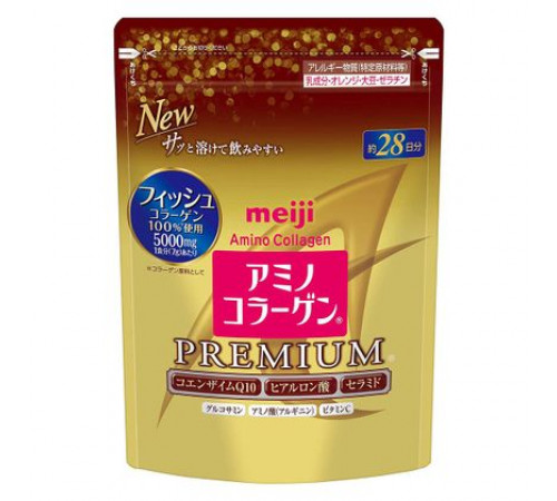 MEIJI Amino Collagen Premium Коллагеновая смесь, сменный блок 196g MEIJI Amino Collagen Premium Коллагеновая смесь, сменный блок 196g