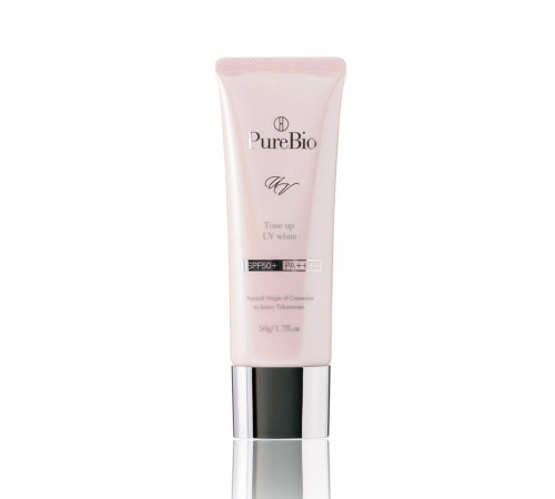 PUREBIO Tone Up UV White SPF50+/PA++++ Осветляющий флюид санскрин PUREBIO Tone Up UV White SPF50+/PA++++ Осветляющий флюид санскрин