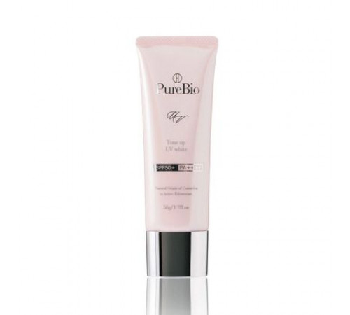 PUREBIO Tone Up UV White SPF50+/PA++++ Осветляющий флюид санскрин PUREBIO Tone Up UV White SPF50+/PA++++ Осветляющий флюид санскрин