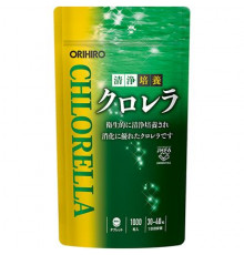 ORIHIRO Pure Culture Chlorella Хлорелла, 1000 капсул