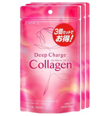 FANCL Deep Charge Collagen, Pack of 3 Коллаген в таблетках, набор из 3 упаковок
