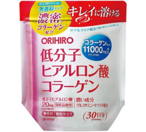 ORIHIRO Low Molecular Hyaluron acid Collagen Смесь гиалуроновой кислоты и коллагена ORIHIRO Low Molecular Hyaluron acid Collagen Смесь гиалуроновой кислоты и коллагена