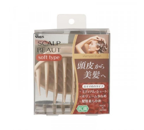 VESS Scalp Beaut Shampoo Brush (Soft) Эластичная щетка для массажа головы (мягкая) VESS Scalp Beaut Shampoo Brush (Soft) Эластичная щетка для массажа головы (мягкая)