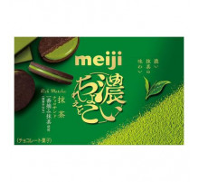 MEIJI Rich Matcha Biscuits Печенье с зеленым шоколадом