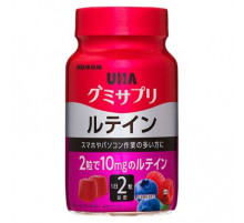 UHA Gummy Supple Lutein Лютеин для зрения, жевательная добавка со вкусом ягод