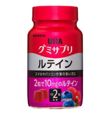 UHA Gummy Supple Lutein Лютеин для зрения, жевательная добавка со вкусом ягод