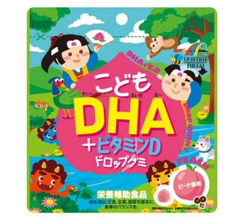 UNIMAT RIKEN Kids DHA+ Vitamin D Drop Gummy Омега-кислоты и витамин D в мармеладках UNIMAT RIKEN Kids DHA+ Vitamin D Drop Gummy Омега-кислоты и витамин D в мармеладках