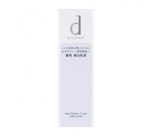 SHISEIDO d Program Whitening Clear Emulsion Эмульсия против покраснений, розацеа и воспалений SHISEIDO d Program Whitening Clear Emulsion Эмульсия против покраснений, розацеа и воспалений