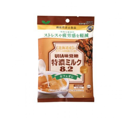 UHA TOKUNO 8,2 Caffe au Lait Карамель кофе с молоком с GABA против стресса UHA TOKUNO 8,2 Caffe au Lait Карамель кофе с молоком с GABA против стресса