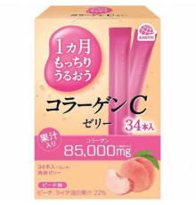 EARTH BIOCHEMICAL Collagen C Jelly Peach Коллагеновое желе на 34 дня со вкусом персика