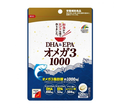 UNIMAT RIKEN DHA&EPA Omega 3 1000 Комплекс омега-3 кислот