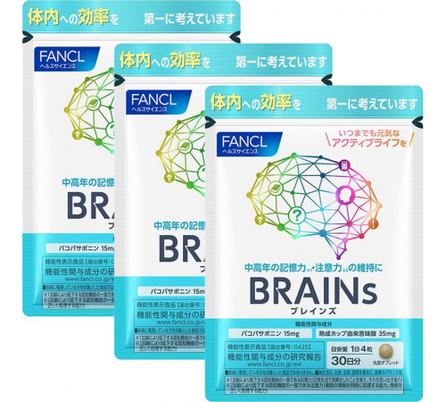 FANCL BRAINs Комплекс для поддержки когнитивных способностей и ясного ума FANCL BRAINs Комплекс для поддержки когнитивных способностей и ясного ума