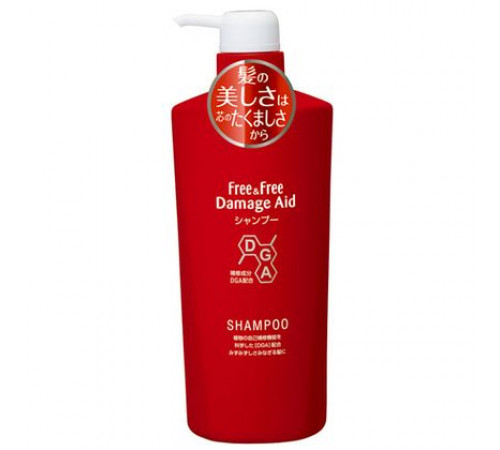 LION Free&Free Damage Aid Shampoo Шампунь для поврежденных волос, 500 мл
