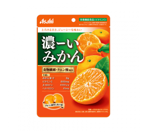 ASAHI Koi Mikan Мандариновые леденцы ASAHI Koi Mikan Мандариновые леденцы