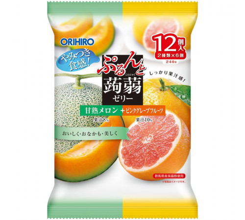 ORIHIRO Purunto Konnyaku Jelly Порционное желе из конняку, ассорти ORIHIRO Purunto Konnyaku Jelly Порционное желе из конняку, ассорти