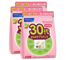 FANCL Vitamin Complex Витаминно-минеральный комплекс для возраста 30+ (женский), набор из 3 упаковок