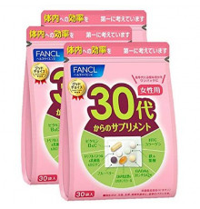 FANCL Vitamin Complex Витаминно-минеральный комплекс для возраста 30+ (женский), набор из 3 упаковок