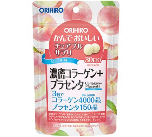 ORIHIRO Chewable Collagen + Placenta Драже коллаген и плацента ORIHIRO Chewable Collagen + Placenta Драже коллаген и плацента