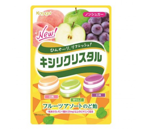 XYLICRYSTAL Fruits Assort Фруктовые леденцы без сахара с холодком XYLICRYSTAL Fruits Assort Фруктовые леденцы без сахара с холодком