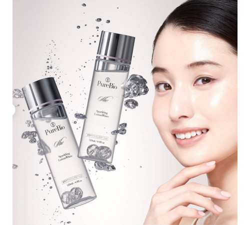 PUREBIO Sparkling Lotion White Лосьон для прозрачной кожи, без пигментации и воспалений PUREBIO Sparkling Lotion White Лосьон для прозрачной кожи, без пигментации и воспалений