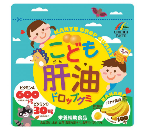UNIMAT RIKEN Kids Kanyu Drop Gummy Детский мармелад с витаминами B, D, C, A UNIMAT RIKEN Kids Kanyu Drop Gummy Детский мармелад с витаминами B, D, C, A