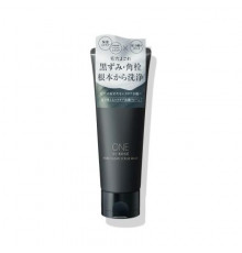 ONE BY KOSE Pore Clear Scrub Wash  Угольно-глиняная паста-скраб для пор с микросферами