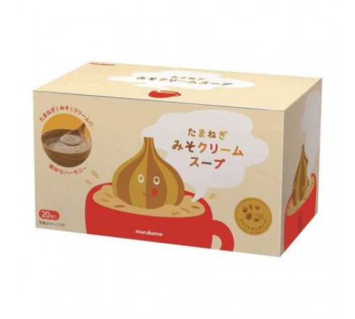 MARUKOME Tamanegi Miso Cream Soup Луковый кремовый мисо-суп, 20 порций MARUKOME Tamanegi Miso Cream Soup Луковый кремовый мисо-суп, 20 порций