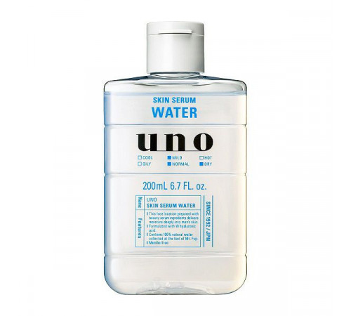 SHISEIDO UNO Skin Serum Water Насыщенный лосьон для мужской кожи