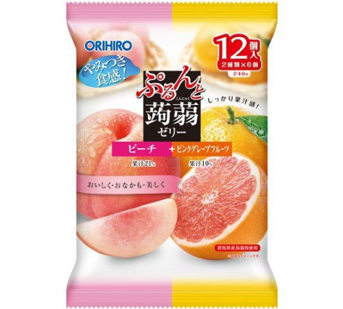 ORIHIRO Purunto Konnyaku Jelly Порционное желе из конняку, ассорти ORIHIRO Purunto Konnyaku Jelly Порционное желе из конняку, ассорти