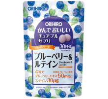 ORIHIRO Chewable Blueberry & Lutein Драже черника с лютеином